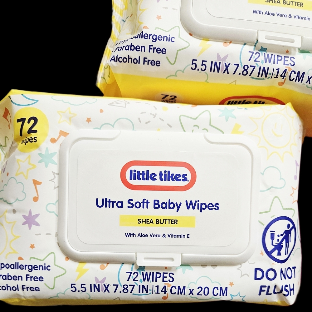 NWT 》3×《 LITTLE TIKES ULTRA SOFT BABY WIPES 72ct PACKS! - Picture 4 of 16